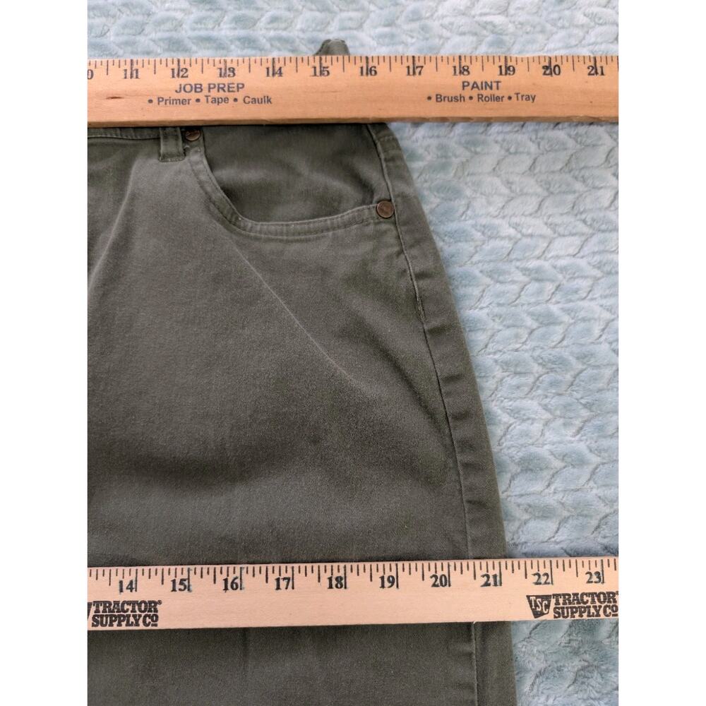 Bend Over Army Green Knee Length Denim Skirt Size 16 XL - Picture 6 of 9